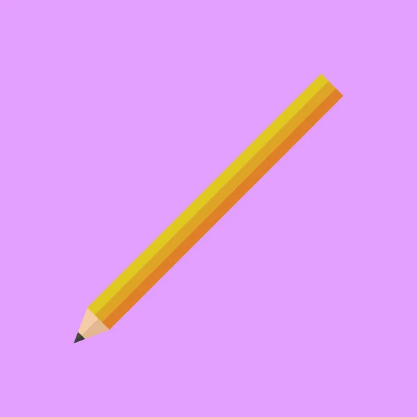 Ilustración simple y colorida del vector del lápiz — Vector de stock