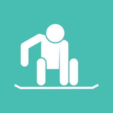 Snowboard spor şekil simge vektör şekil grafiği
