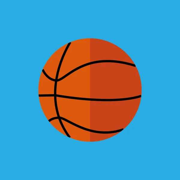 Enkel platta stil basket Sport vektorgrafik Illustration — Stock vektor