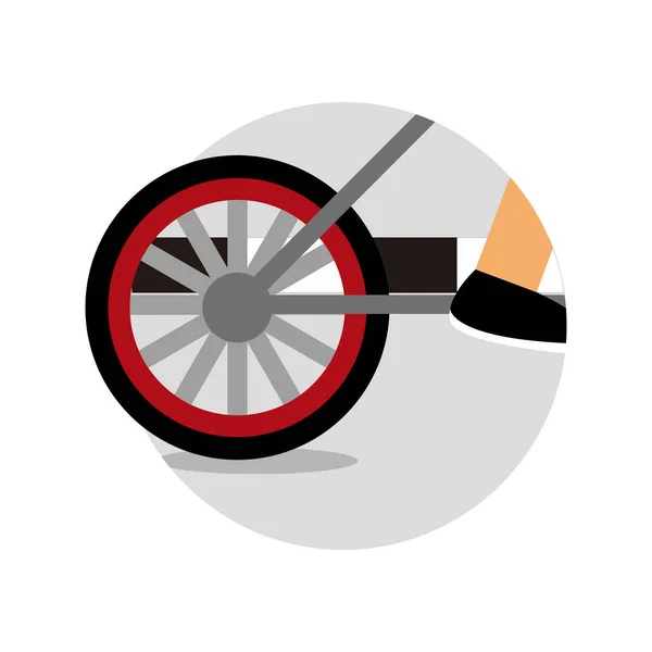 Велосипедная иллюстрация на спортивном векторе — стоковый вектор