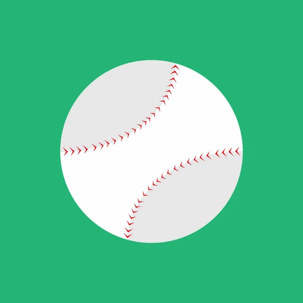 Einfache flache Art Baseball Vektor Illustration Grafik — Stockvektor