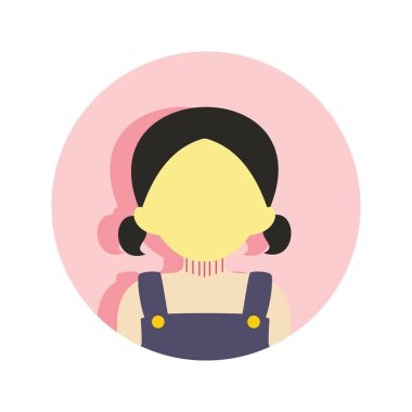 Sevimli genç kız insanlar illüstrasyon grafik vektör