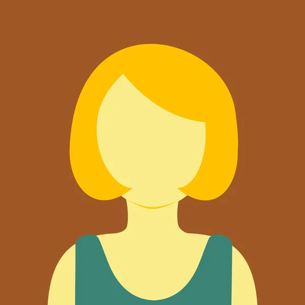 Mogna kvinnor kort hår personer vektor Illustration grafisk bakgrundsfärg — Stock vektor