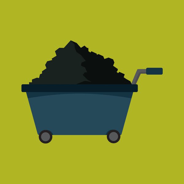 Простая иллюстрация вектора транспортировки в плоском стиле
