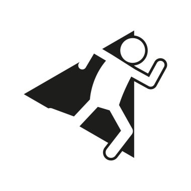 Maraton koşmak blok spor şekil simge vektör şekil grafiği