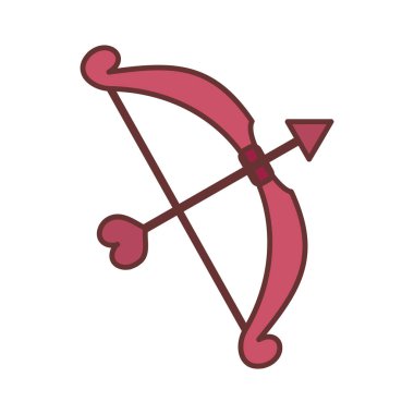 Eros aşk yay vektör şekil grafiği