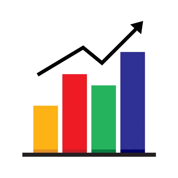 Geschäftsmarktdiagramm Vektor Illustration Grafik — Stockvektor