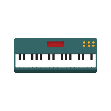 Basit klavye piyano vektör şekil grafiği