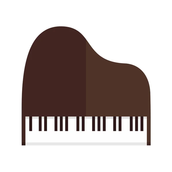 简单的大钢琴顶部视图矢量插图图形 — 图库矢量图片
