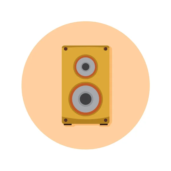 Altavoz de audio Studio Vector Ilustración Gráfico — Vector de stock