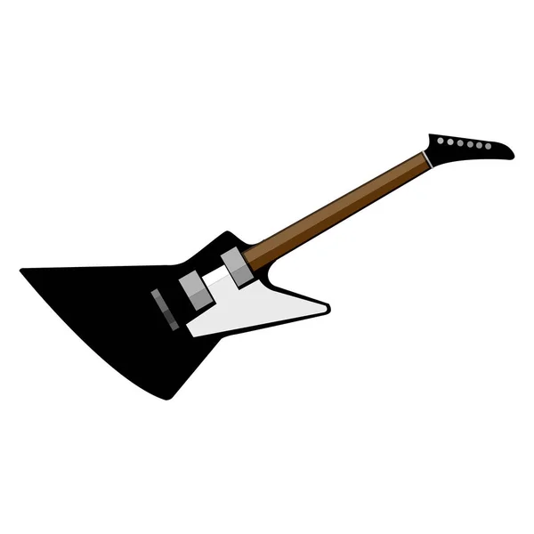 Elektrický Rock Star Guitar vektorové ilustrace grafiky — Stockový vektor