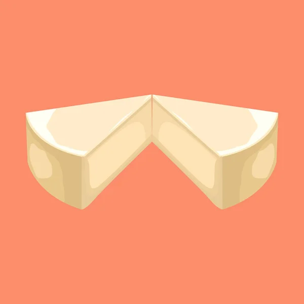 Τούρτα τυρί φέτα εικονογράφηση — Διανυσματικό Αρχείο
