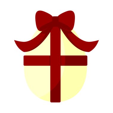 Şerit yay Paskalya yumurtası hediye illüstrasyon