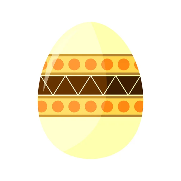 Bohemian Pattern Easter Egg Illustration — Stock Vector