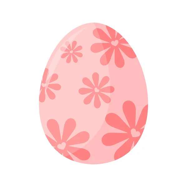 Illustration florale d'oeuf de Pâques — Image vectorielle