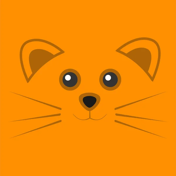 Illustration de fond de souris orange mignon — Image vectorielle