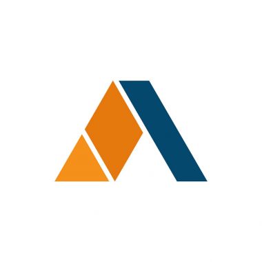 Piramit harf A ilk sembol katlama