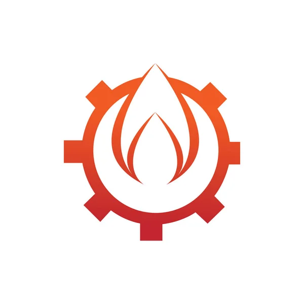 Символ Эмблемы Инженерного пламени — стоковый вектор