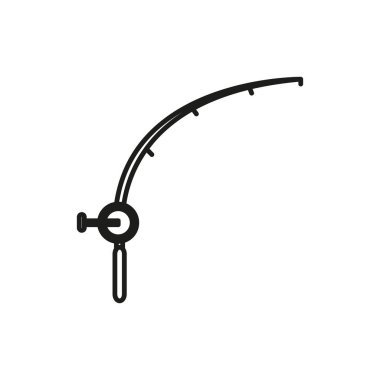 Olta macera ince çizgi simgesi simgesi illüstrasyon tasarım