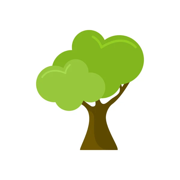 Χαριτωμένα κινούμενα σχέδια στυλ απομονωμένο δέντρο φυτό εικονογράφηση — Διανυσματικό Αρχείο