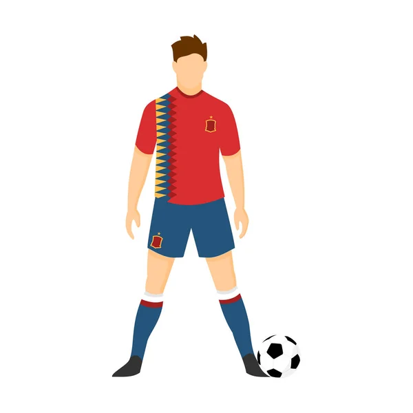 Espagne équipe nationale uniforme de football Illustration — Image vectorielle