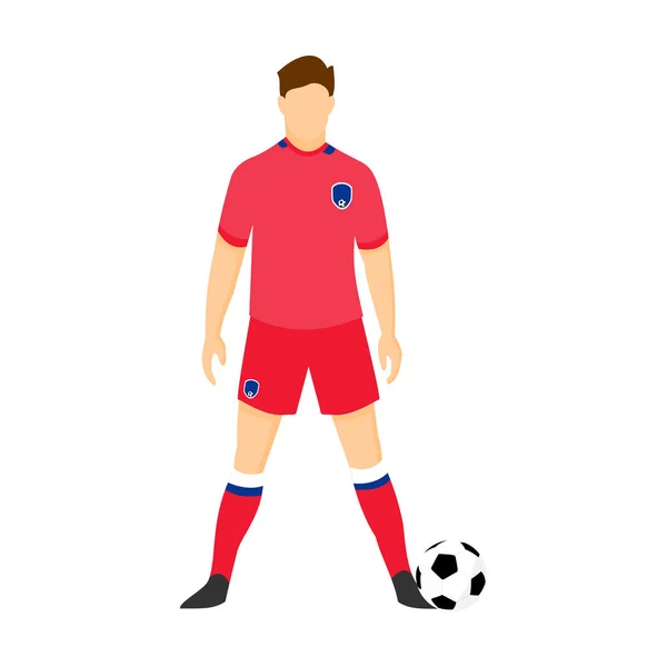 Corée du Sud Illustration de l'équipe nationale uniforme de football — Image vectorielle