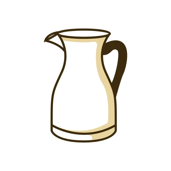 Theepot serveren koffie Shop apparatuur illustratie — Stockvector