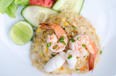 Kızarmış pirinç atış kapatın