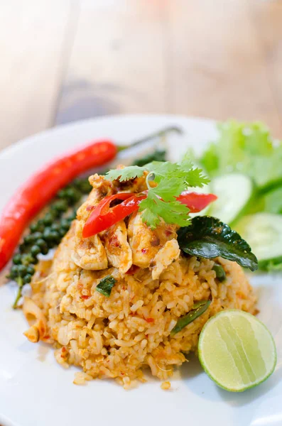 Tom yum fried rice — Stock Photo, Image