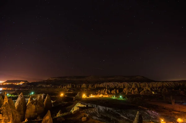 Cappadocia noaptea — Fotografie, imagine de stoc