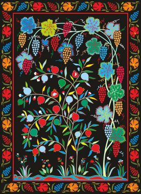 Özbek Ulusal süs Suzani