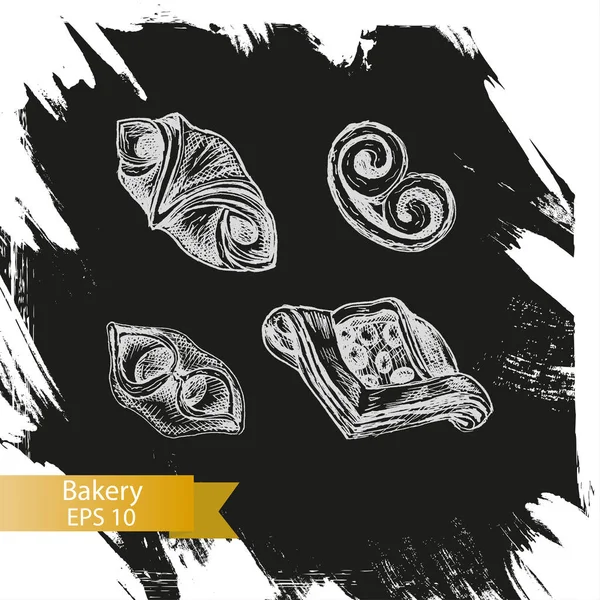  illüstrasyon kroki - ekmek. çörekler, puffs