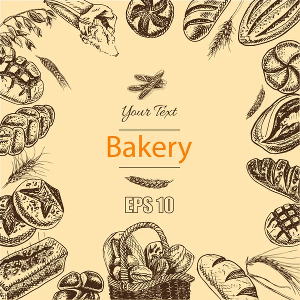 Carte pâtissière fraîche — Image vectorielle