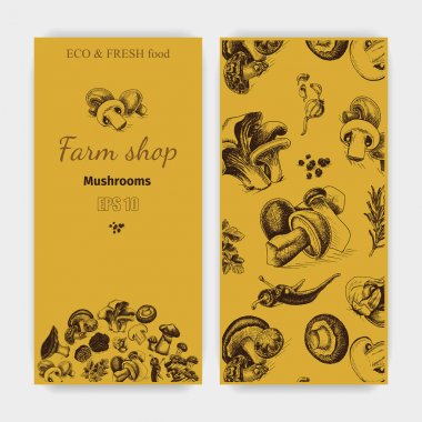 mantar illüstrasyon kroki