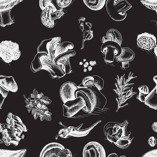 Illustration sketch - mushrooms — Stock Illustration Illustration sketch - mushrooms Vector Graphics