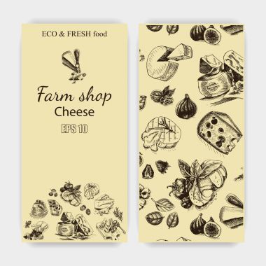 peynir yemek kartları taslağını