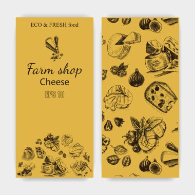 peynir yemek kartları taslağını