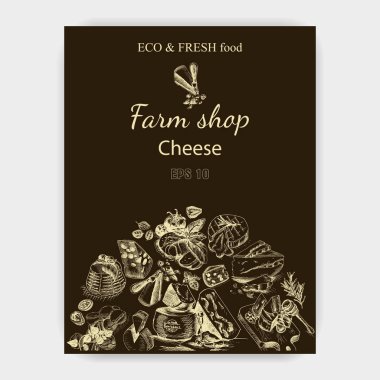 peynir yemek kartı taslağını