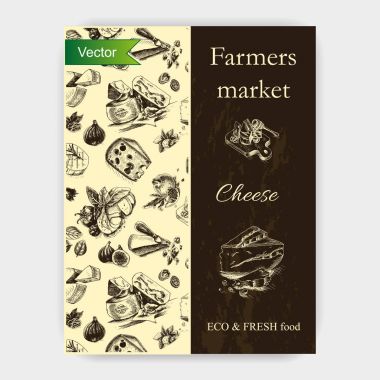 peynir yemek kartı taslağını