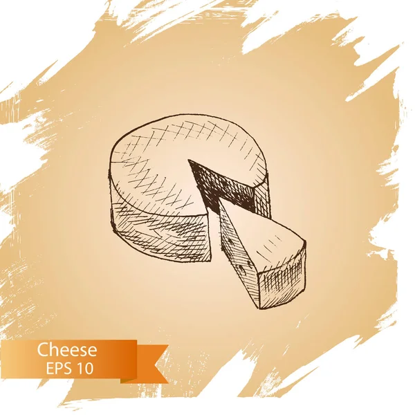 奶酪食品卡 — 图库矢量图片