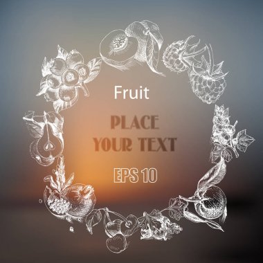 meyve arka plan tasarımını