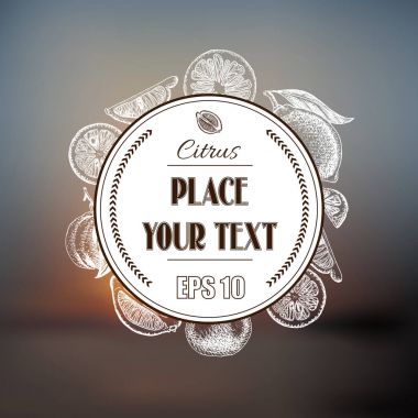 Narenciye arka plan tasarımını