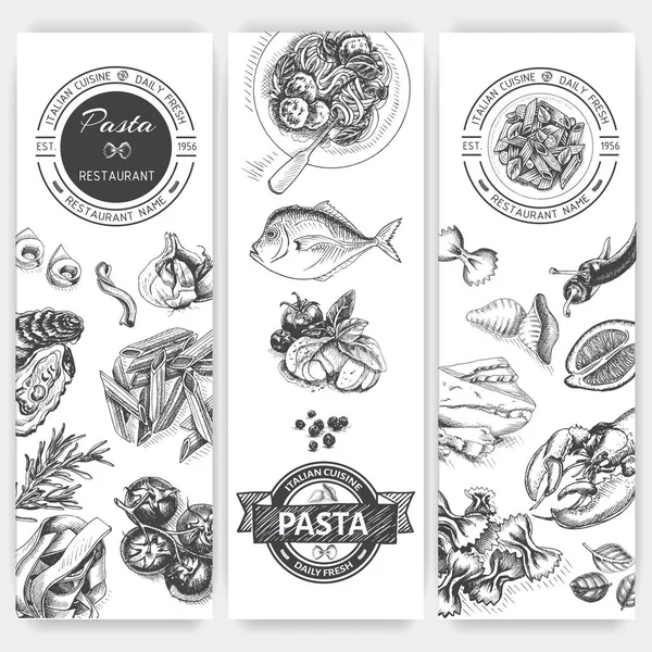 Kartı menüsü İtalyan restoranı