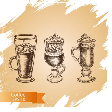 El yapımı kahve fincanları