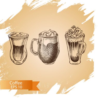 El yapımı kahve fincanları