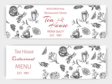 bitkisel çay kroki kartı