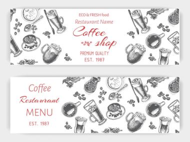 Kahve Dükkanı kroki şablonu