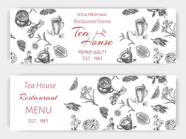 bitkisel çay kroki kartı