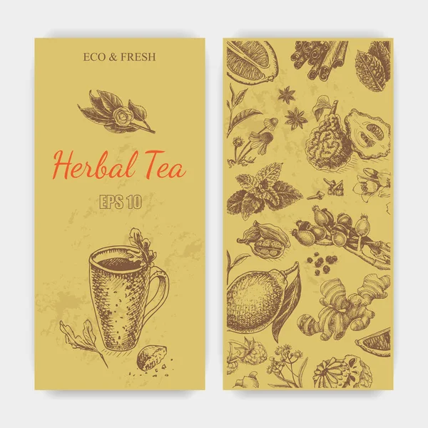 bitkisel çay çizimler