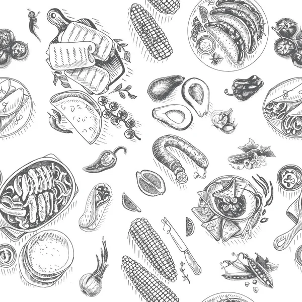 Meksika yemeği kalıpları